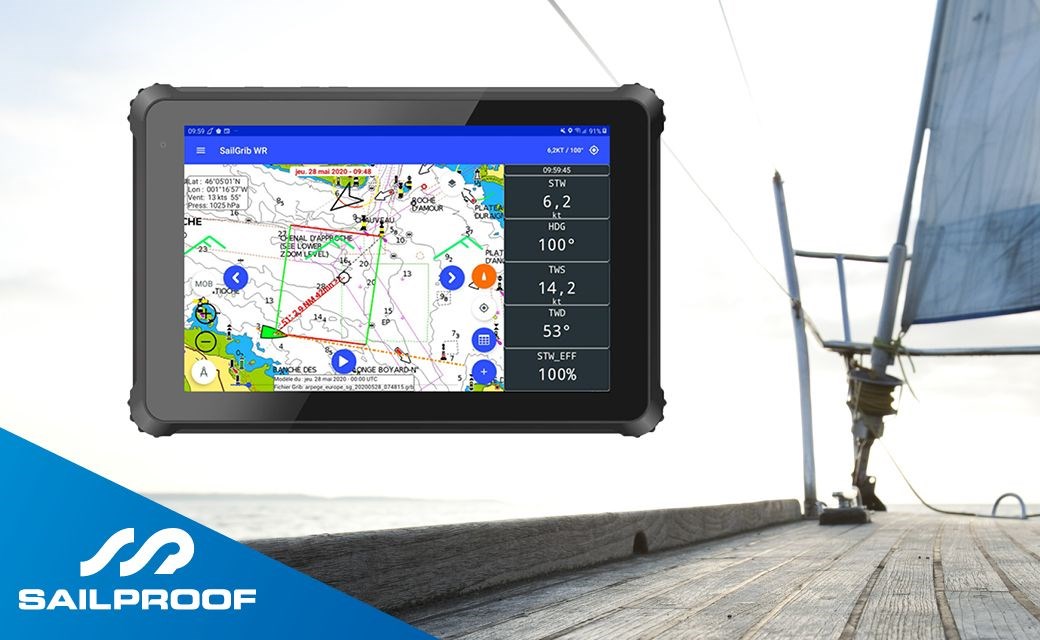 klem Blazen Caius SailProof lanceert robuust navigatie tablet met 10-inch scherm - watersport -tv