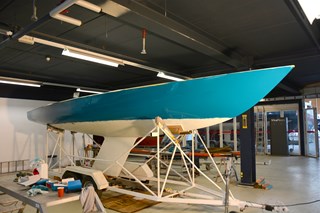 Soling Mermaid eerste keer in de definitieve kleur - Foto door Jikkie Piersma