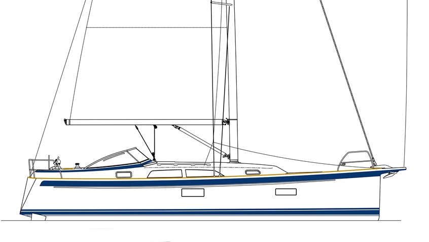 Hallberg-Rassy370exteriorsideview